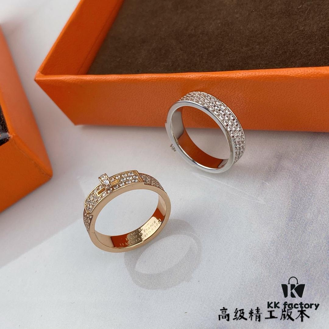 Precision Crafted Hermes Belt Buckle Ring - In Stock, Ready to Ship! Premium Replica, Full Name Viral Style