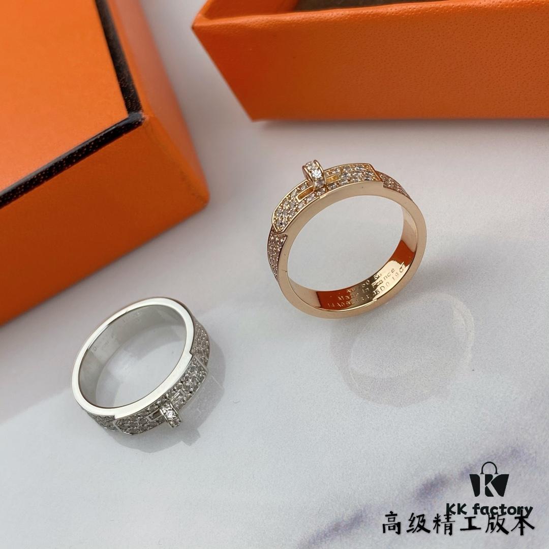 Precision Crafted Hermes Belt Buckle Ring - In Stock, Ready to Ship! Premium Replica, Full Name Viral Style