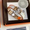 Hermes Overseas Member Points Gift | Pop H Collection ✨ Rose Gold Malted Milk White [Bracelet] Classic H Closure, Timeless Design 🥰 Clear Engraving at Base, Exquisite Craftsmanship Complete Set Packaging with Identity Tag, Points Card, and Labels