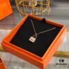 2021 Latest Version Hermes Kelly Chain Necklace, Z-Premium Custom Grade with 0.5 Micron Thick Gold Plating, Perfectly Polished 360-Degree Finish, Authentic Engraving, Miniature Design for Ultimate Elegance