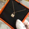 2021 Latest Version Hermes Kelly Chain Necklace, Z-Premium Custom Grade with 0.5 Micron Thick Gold Plating, Perfectly Polished 360-Degree Finish, Authentic Engraving, Miniature Design for Ultimate Elegance