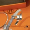 V Gold Material Thickened Version, Rose Gold and White Gold Color, Premium Craftsmanship Edition, Hermes Two-in-One Lock Bracelet, High-Carbon Diamonds, 1:1 Super Precision