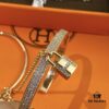 V Gold Material Thickened Version, Rose Gold and White Gold Color, Premium Craftsmanship Edition, Hermes Two-in-One Lock Bracelet, High-Carbon Diamonds, 1:1 Super Precision