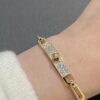 Hermes New Kelly Chaine Square Openwork Bracelet
