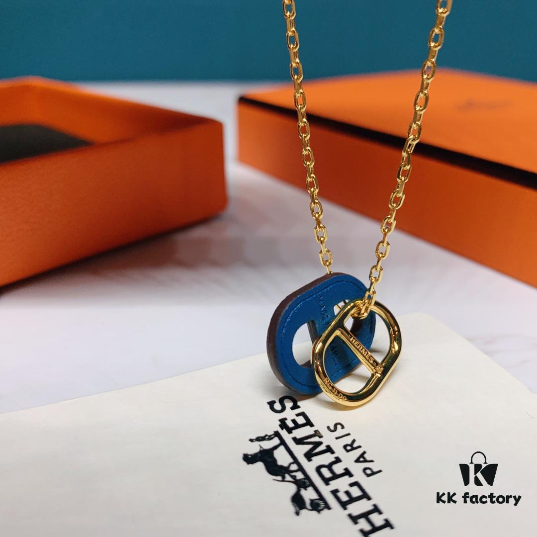 Hermes New Arrival Pig Nose O'maillon Series Necklace