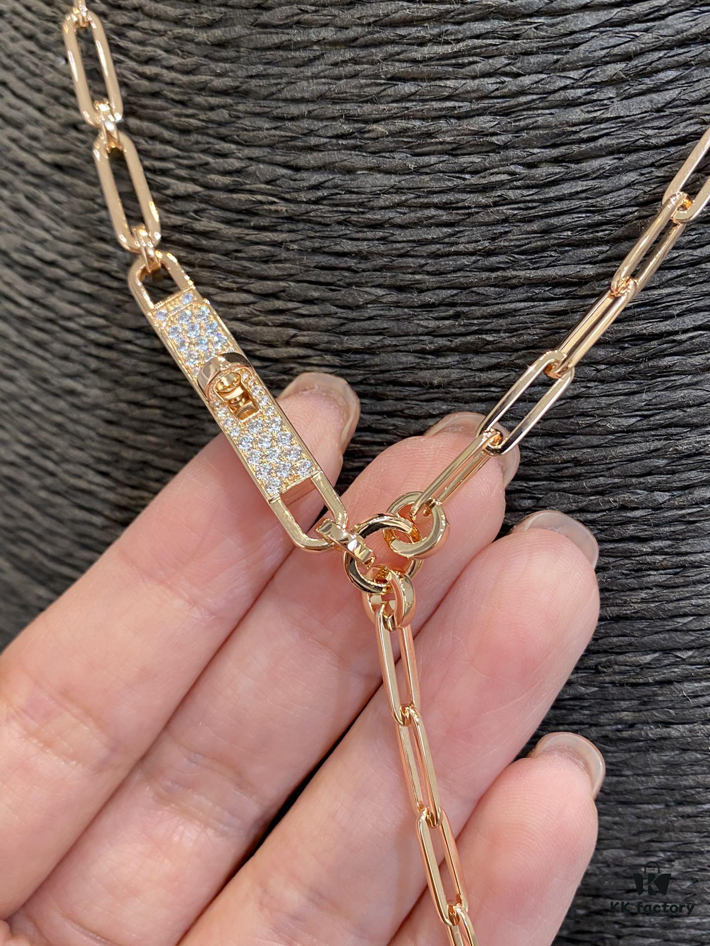 Authentic Hermes Kelly Chaine Necklace, Heavy Craft Series, Limited Stock Available