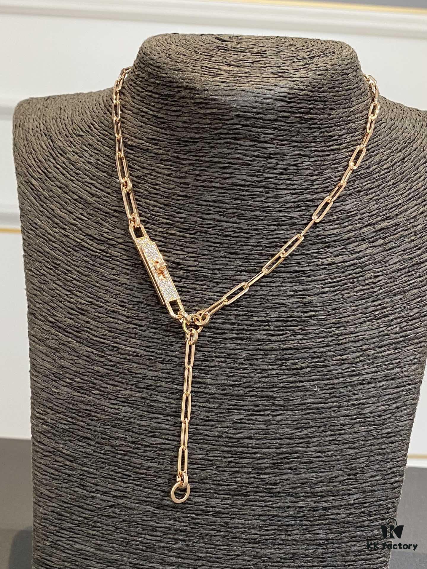 Authentic Hermes Kelly Chaine Necklace, Heavy Craft Series, Limited Stock Available