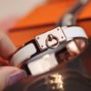 New Arrival Hermes-Inspired Enamel Bangle Bracelet with H Lock Clasp
