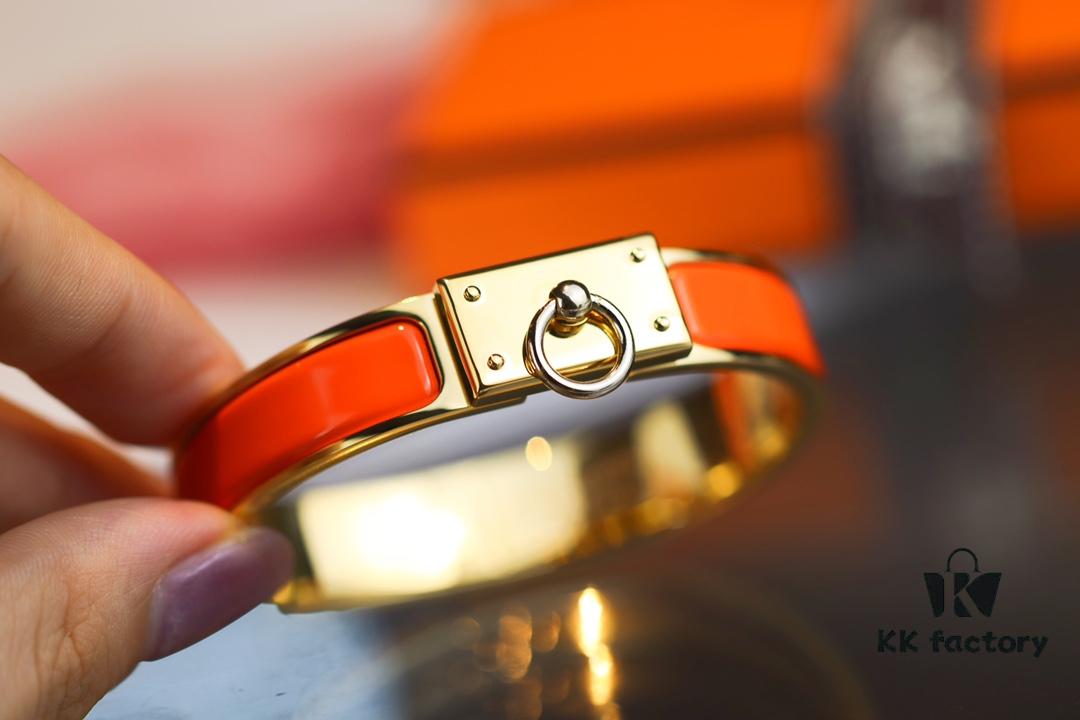 New Arrival H Bracelet Series Inspired by Hermès Circle and Padlock Design with Enamel Craftsmanship