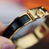 New Arrival Hermes-Inspired Enamel Bracelet with H Lock Closure
