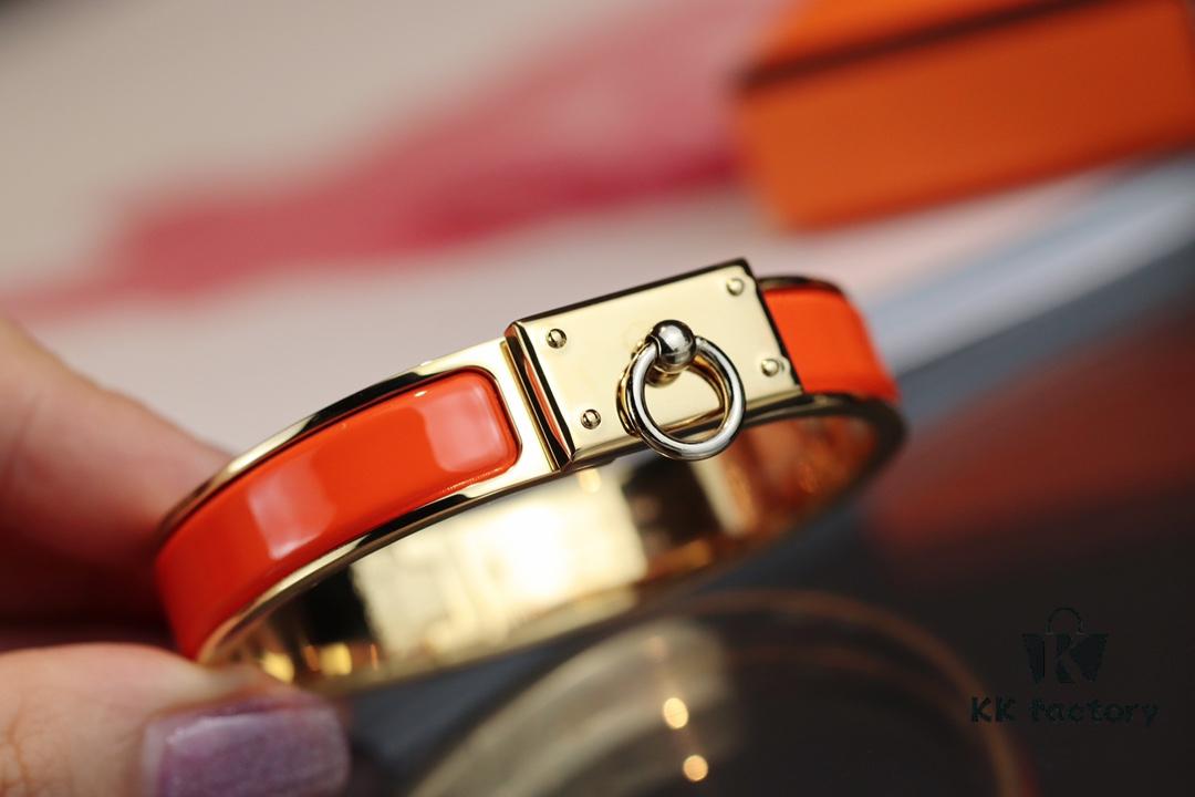 New Arrival H Bracelet Series Inspired by Hermès Circle and Padlock Design with Enamel Craftsmanship