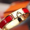 New Arrival Hermes-Inspired Enamel Bangle Bracelet with H Lock Design
