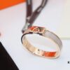 New Arrival Hermes-Inspired Enamel Bangle Bracelet with H Lock Clasp, Authentic Cloisonné Craftsmanship, 1μ Gold Plating, Lightweight Design at 36g