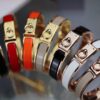 New Arrival Hermès-Inspired Clics Enamel Bracelet – H Lock & Ring Design, Genuine Enamel, 1-Micron Gold Plating, Lightweight at 36g