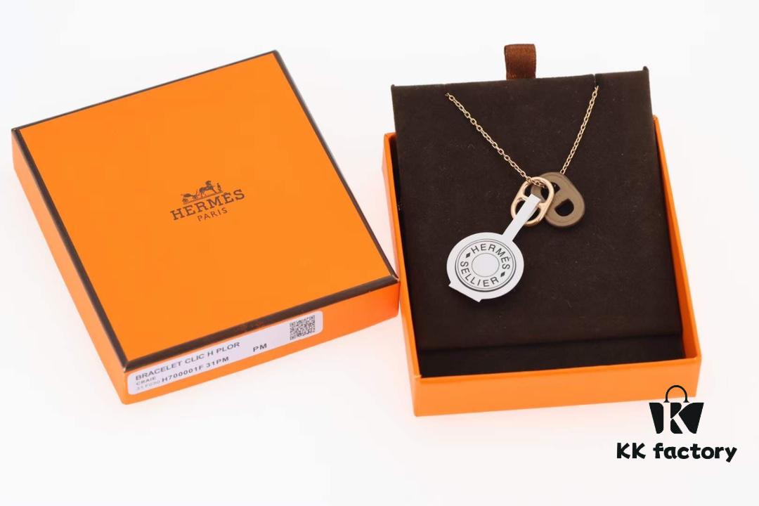 New Arrival💗 Hermès Porcelain Necklace O'maillon Collar, Counter Color Duplication, Five Colors Available