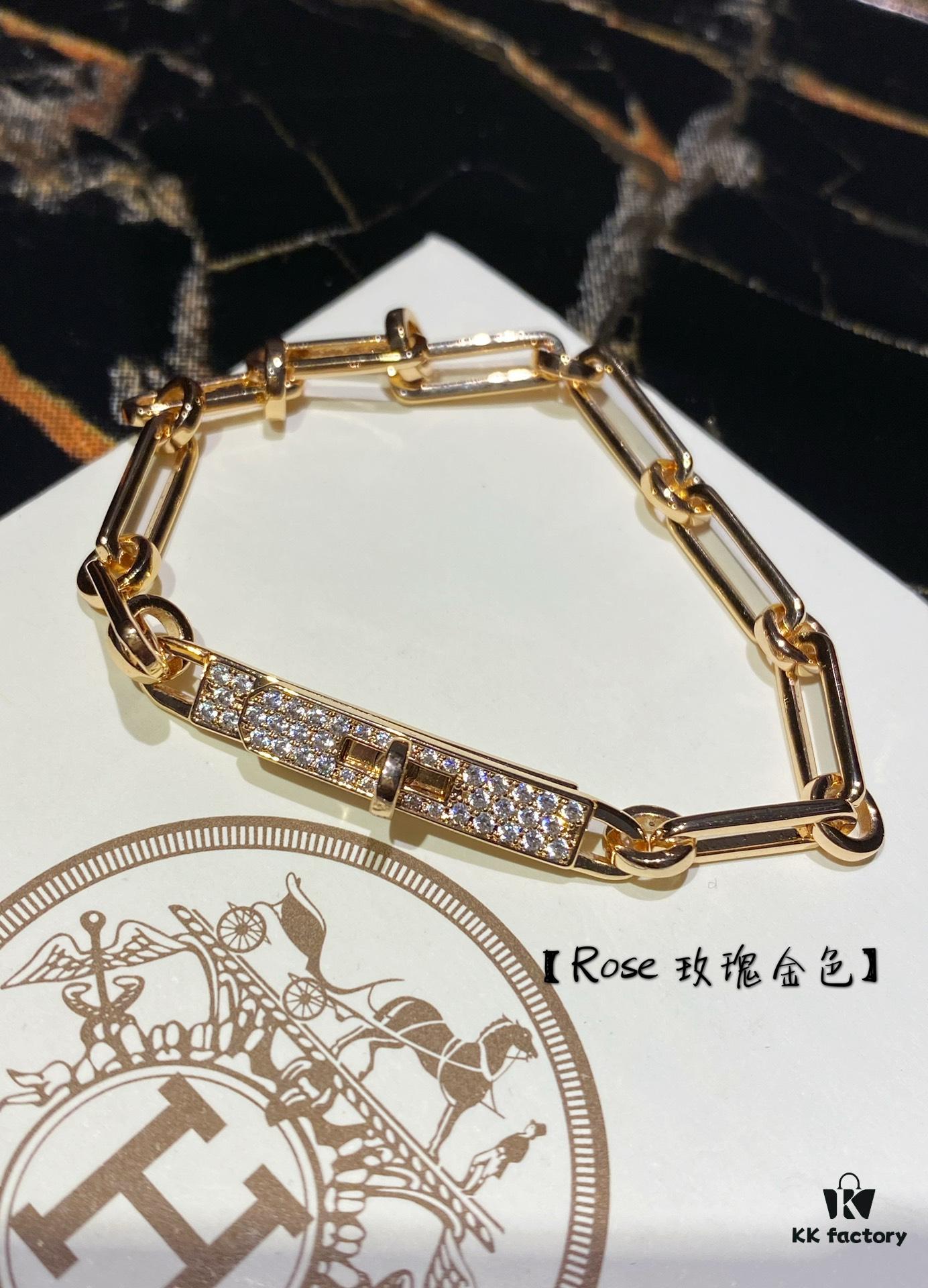 Hermesss Kelly Hermes Diamond Bracelet