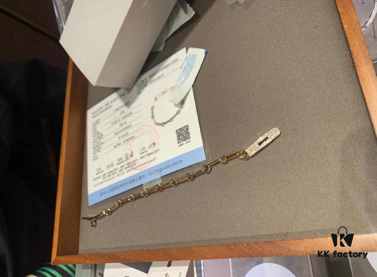 Hermesss Kelly Hermes Diamond Bracelet