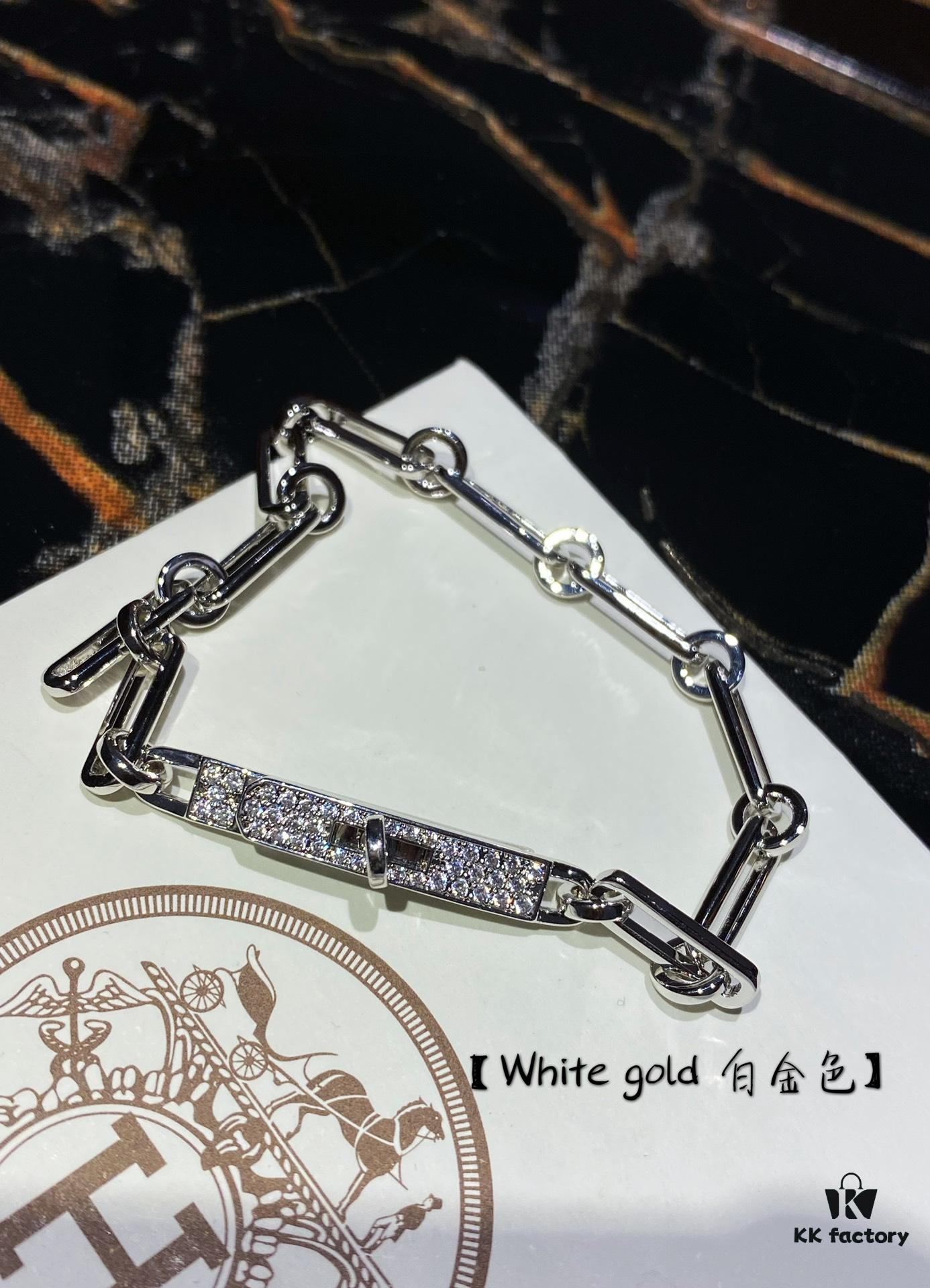 Hermesss Kelly Hermes Diamond Bracelet