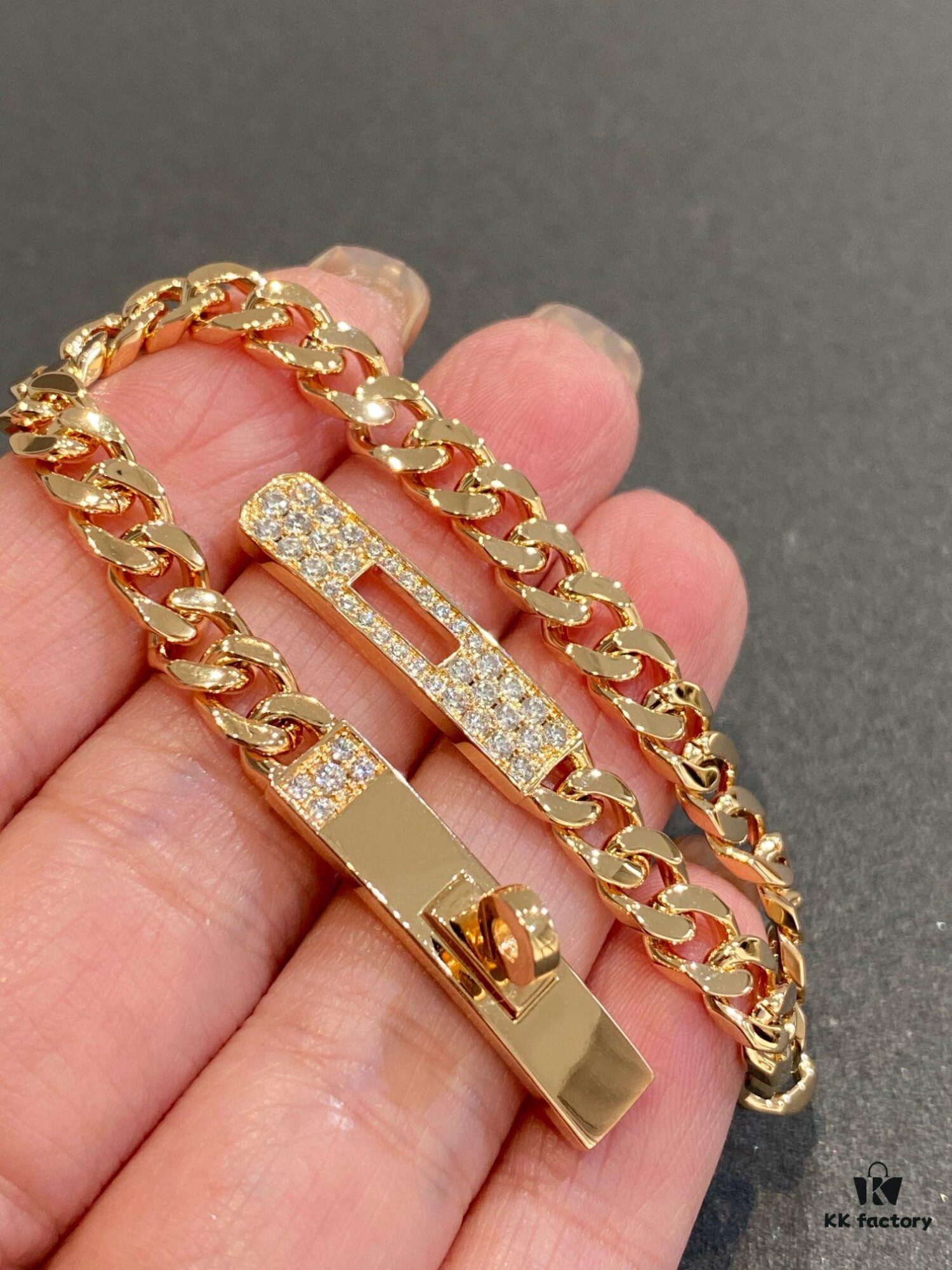 Hermès New Kelly Collection Jewelry, Kelly Gourmette Bracelet