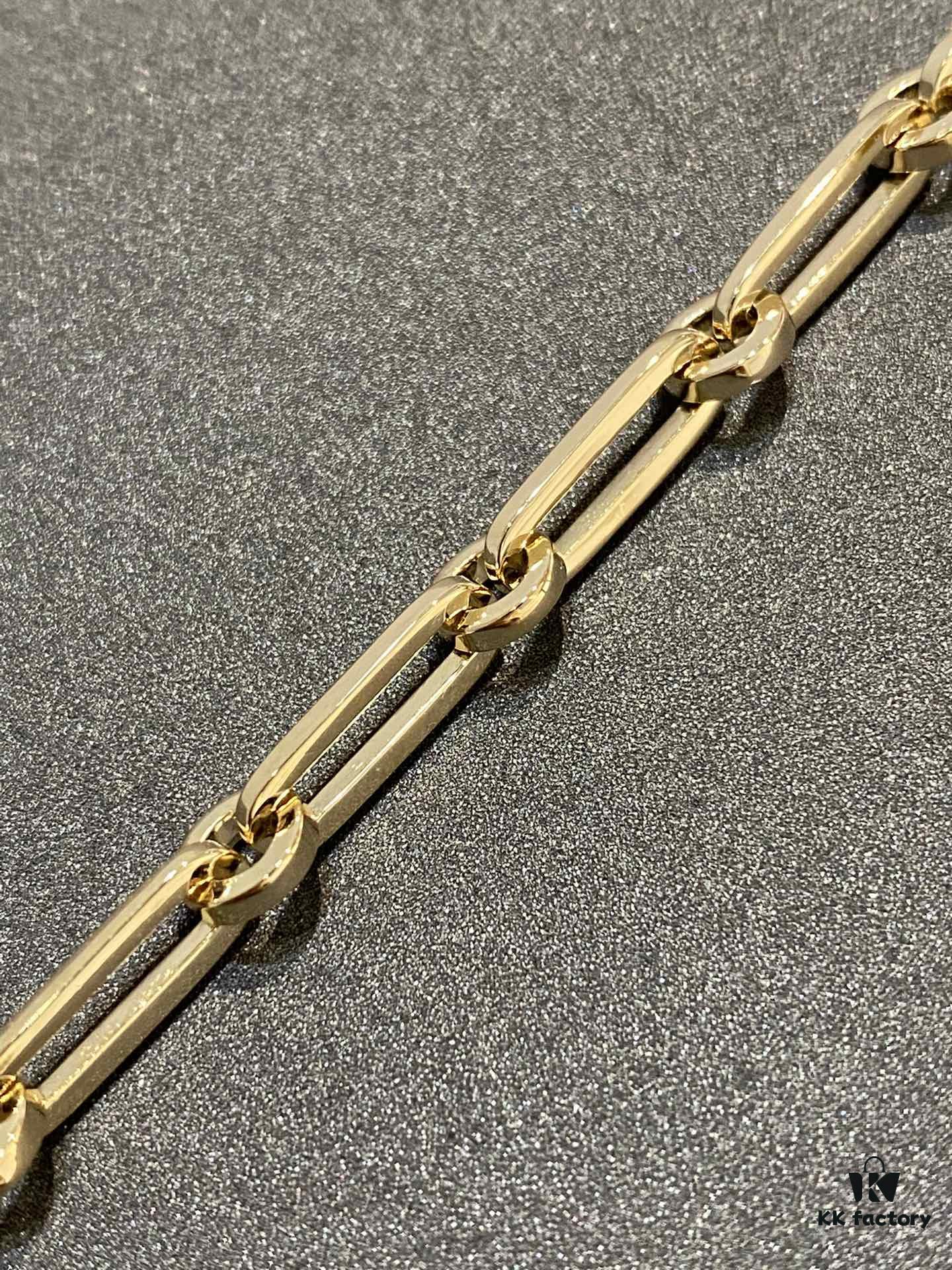 Hermes New Kelly Chaine Square Openwork Bracelet