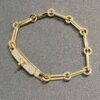 Hermes New Kelly Chaine Square Openwork Bracelet