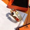 Exclusive Stock! New Color Release! Hermes Classic Enamel Cuff Bracelet, Lin Xintong & Jiang Xin's Same Style, Inspired by Andalusian Iron Balconies