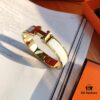 Exclusive Stock! New Color Release! Hermes Classic Enamel Cuff Bracelet, Lin Xintong & Jiang Xin's Same Style, Inspired by Andalusian Iron Balconies