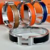 Hermès New Arrival Bracelet, Authentic-Like Inner Circle Label Sticker, Proxy Purchase Version 😎 Herme*CLIC Enamel H Bracelet, Stylish and Versatile Look ❤ Perfect for Couples 👨🏻💏🌸