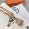 Hermes Constance Full Diamond Bag Pendant Necklace