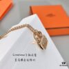 Hermes Constance Full Diamond Bag Pendant Necklace