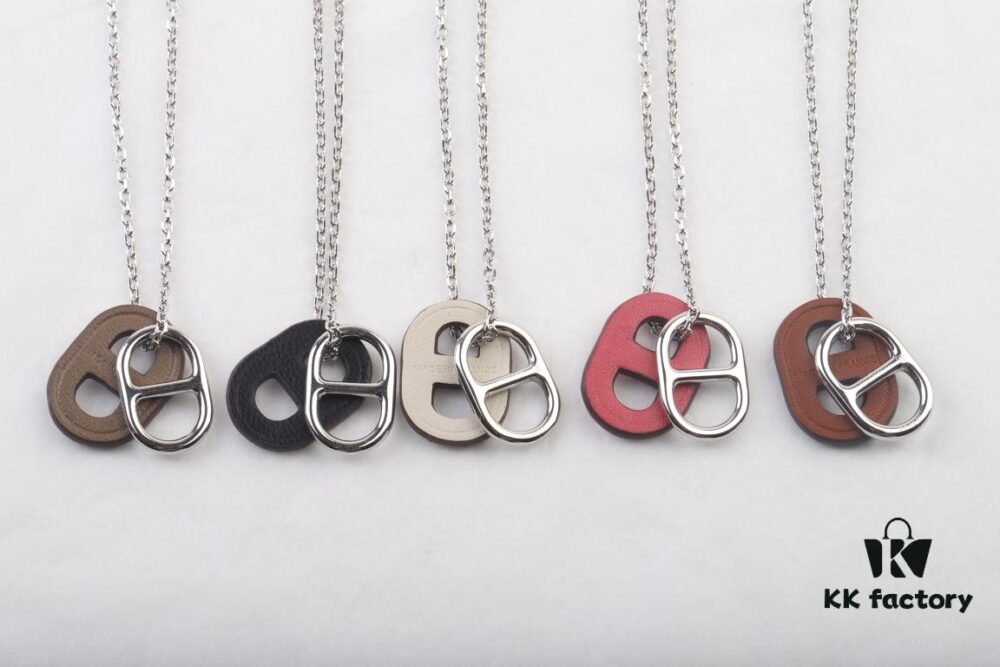 Hermès OMaillon Series Calfskin Necklace