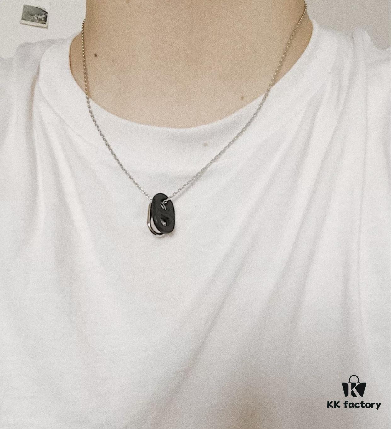 Hermès OMaillon Series Calfskin Necklace