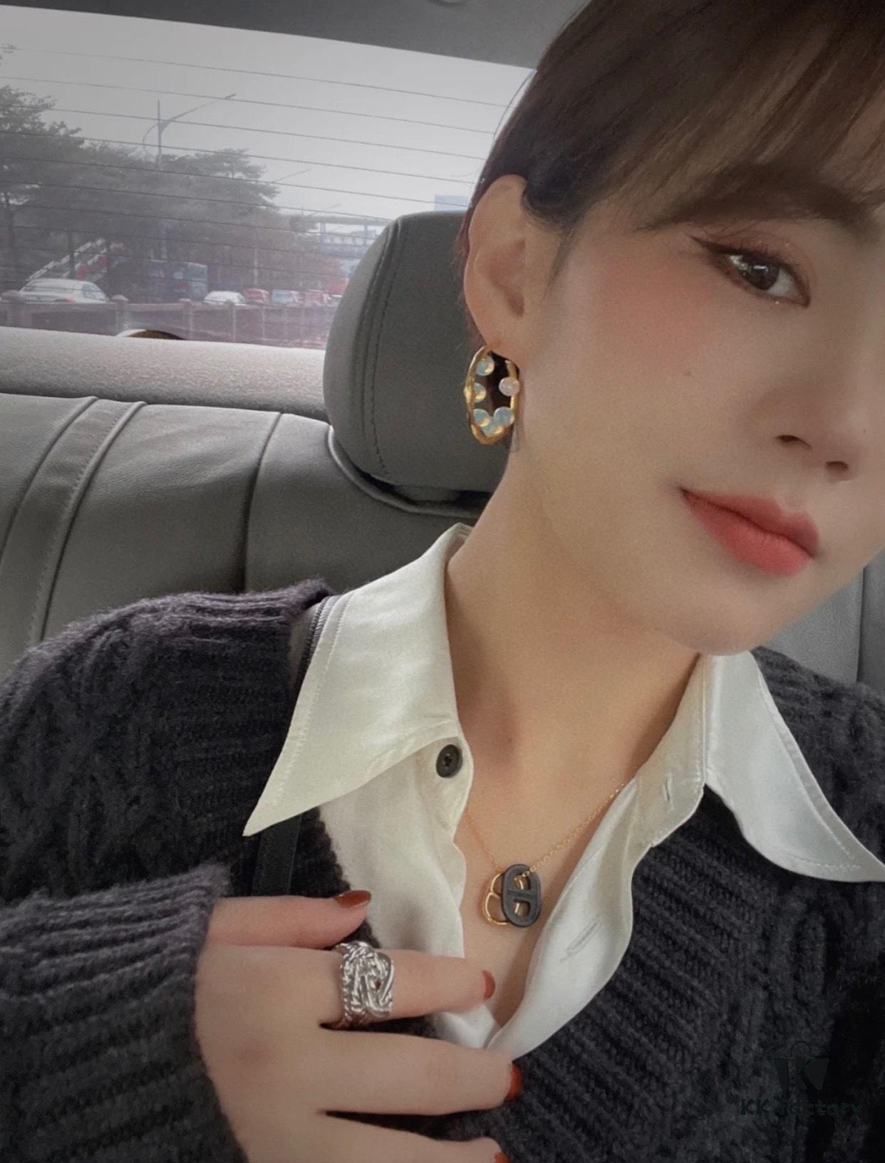 Hermes OMaillon Series Calfskin Necklace