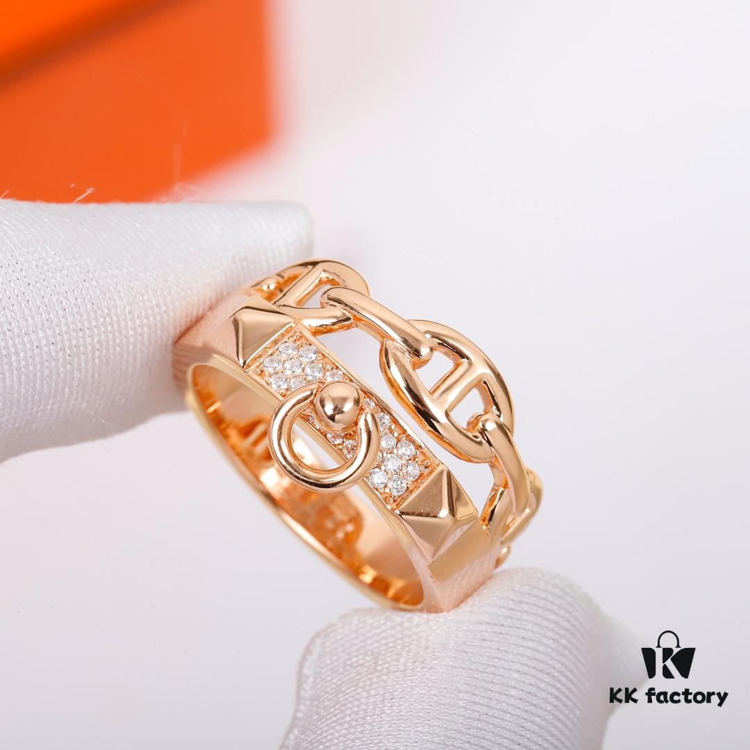 Hermes Pig Nose Two-in-One Ring