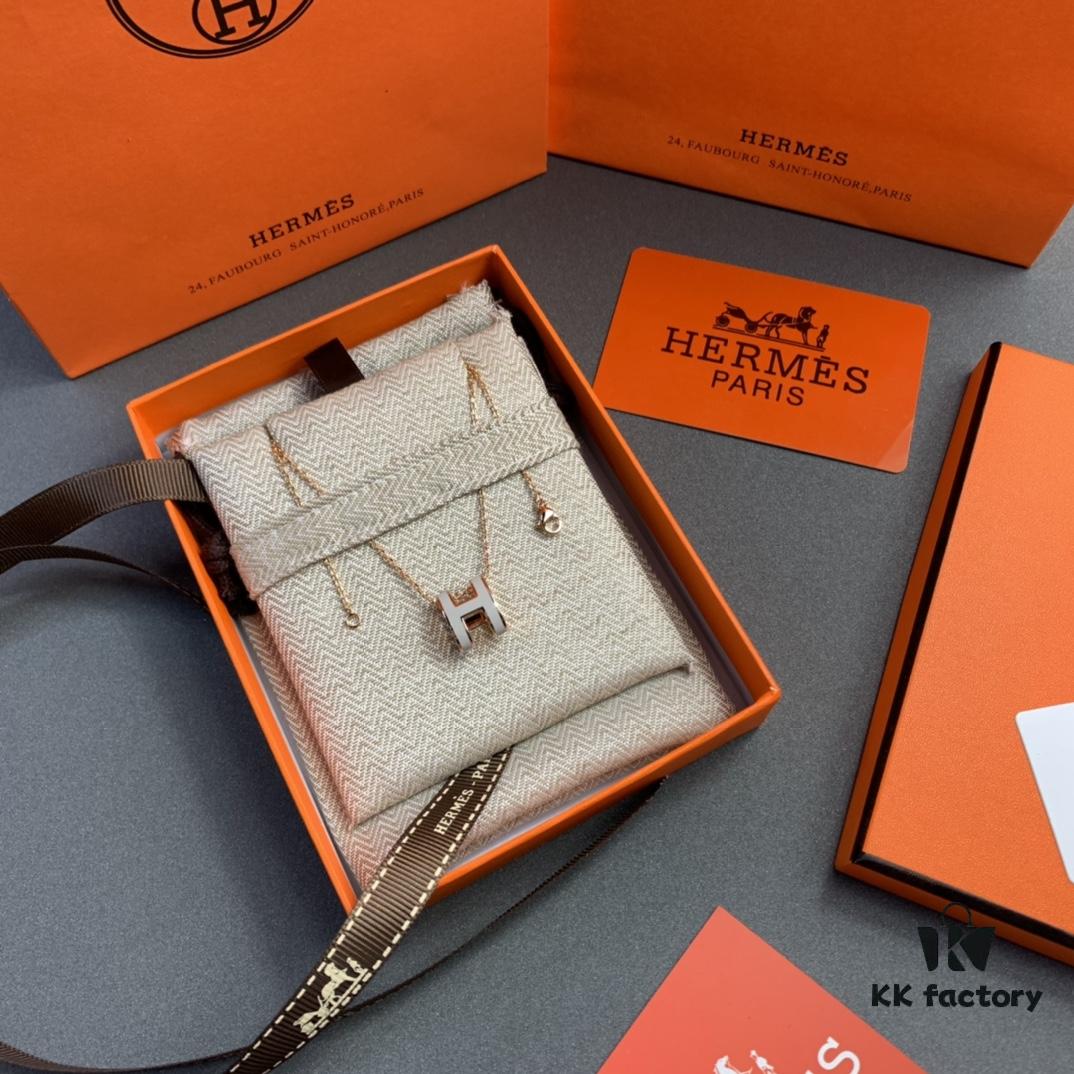 Hermes Necklace - Stud Earrings