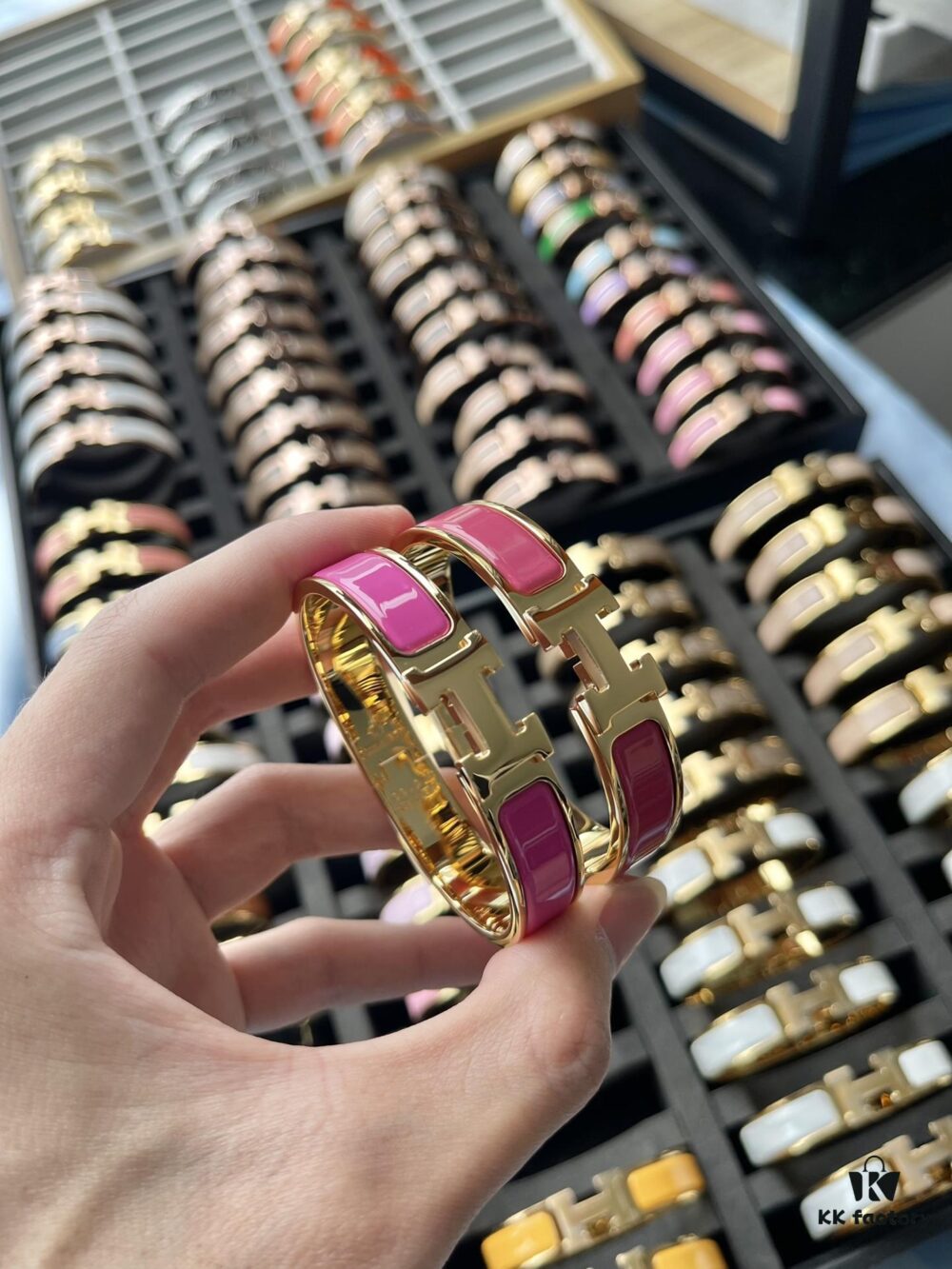 Gold, Carmine, Purple Red