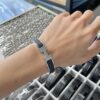 Hermès New Matte Black Platinum Bracelet