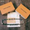 Louis Vuitton LV Monogram Tempered Silver Necklace