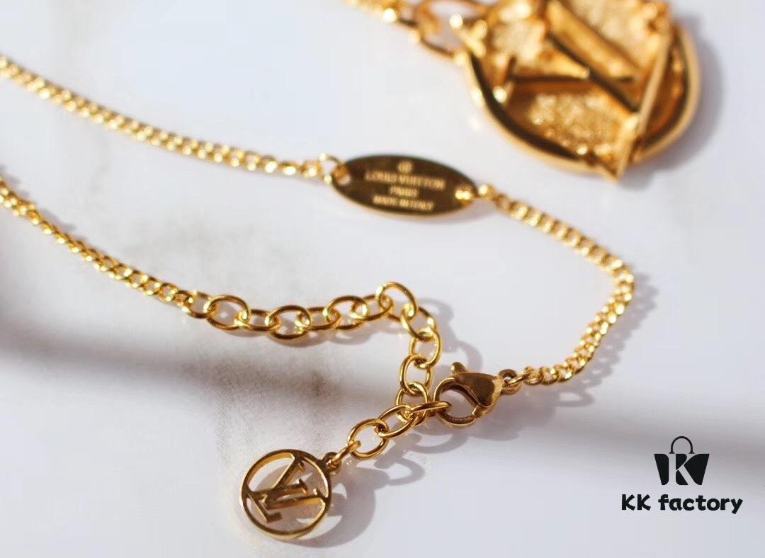 Louis Vuitton LV Letter Pendant Necklace