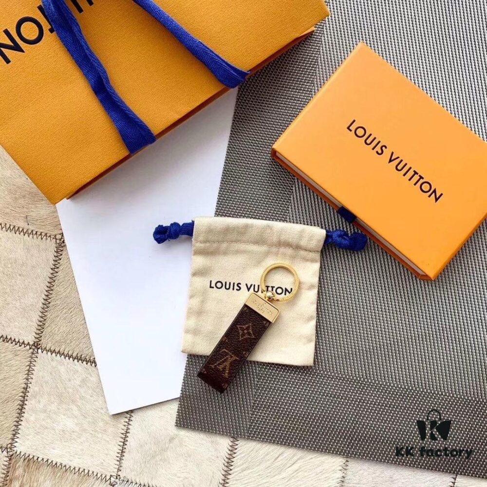 LV Keychain, Perfect for Gifting or Personal Use! Grab It Fast! Made from Authentic LV Monogram Leather with Original Vintage Texture