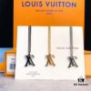 LV Necklace Limited Edition from Boutique, Stainless Steel with 18K Gold Vacuum Plating, Overseas Purchased Pendant, Available in Three Colors