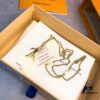 LV Necklace Limited Edition from Boutique, Stainless Steel with 18K Gold Vacuum Plating, Overseas Purchased Pendant, Available in Three Colors