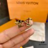 LV Twig Earrings in Gold-Tone Metal with Vintage Effect