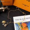 Mini LV Pendant Necklace with Golden Chain