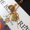 Mini LV Pendant Necklace with Golden Chain