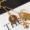 Mini LV Pendant Necklace with Golden Chain