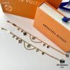 Trendy LV Irregular Flower Bracelet in Rose Gold, Thick Gold Plating, Elegant and Stylish, Adjustable Length