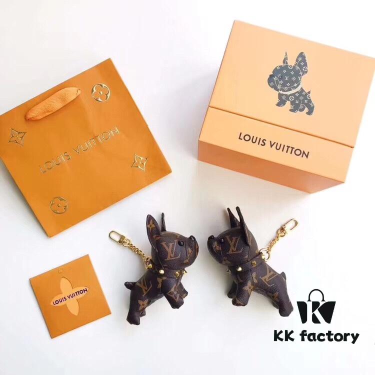 French Bulldog LV Monogram Bulldog Mini Bag Charm