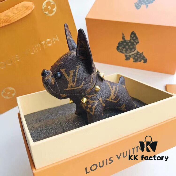 French Bulldog LV Monogram Bulldog Mini Bag Charm