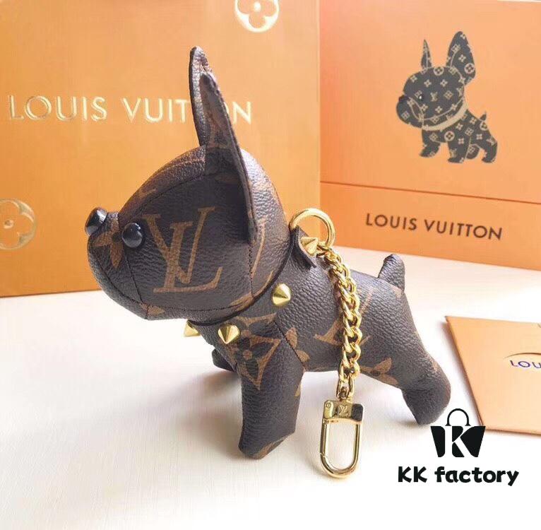 French Bulldog LV Monogram Bulldog Mini Bag Charm